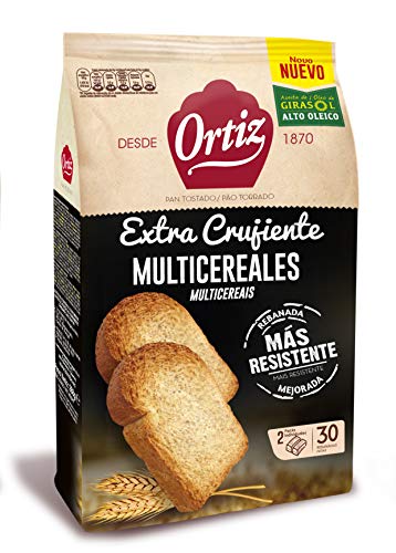 Ortiz Pan Tostado Multicereales, 30 Rebanadas - 288 gr