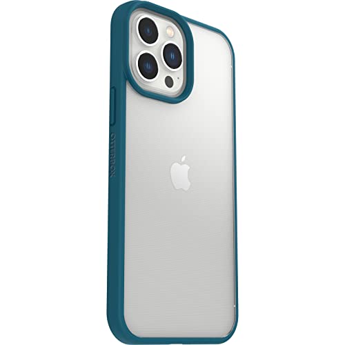 OtterBox para Apple iPhone 13 Pro Max / iPhone 12 Pro Max, Funda Fina Anticaídas, Sleek Case, Transparente/Azul - Sin Caja Retail