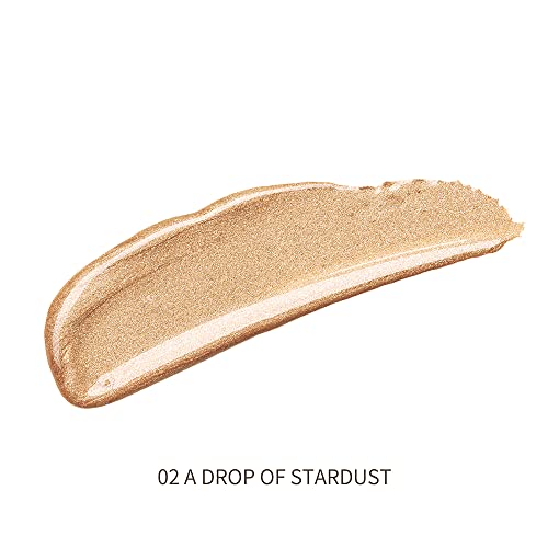 Oulac iluminador liquido de rostro con metálico Natural Glow Highlighting Drops,Rica en fórmula hidratante ,Vegan Formula 30ml/1fl oz