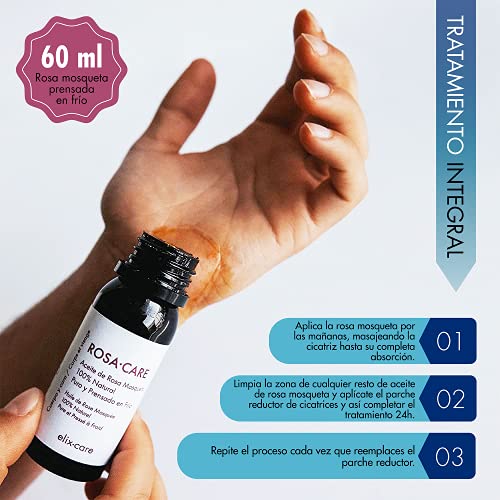 Pack Cicatrices - Parche Reductor de Cicatrices con Ácido Hialurónico + Rosa Mosqueta 100% Natural - Ideal cicatrices y queloides: cesárea, cirugías estéticas, quemaduras