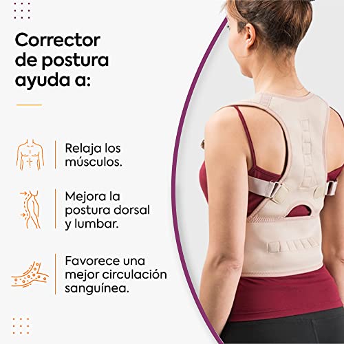 Pack Corrector de Espalda para Hombre y Mujer + Gel Muscular - Corrector de Postura Ortopedicos para Espalda Recta Sujetador Faja Corrector Espalda / Corrector de Hombros