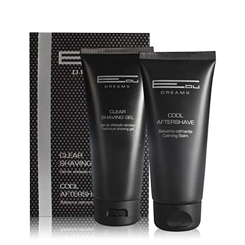 PACK Gel De Afeitado Técnico CLEAR SHAVING GEL, 100ml + Bálsamo Calmante COOL AFTERSHAVE, 100ml. Línea EDU DREAMS. Verdimill