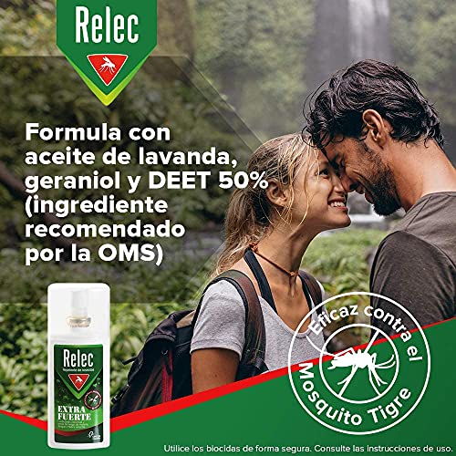 Pack Relec antimosquitos Spray Extra Fuerte + Relec Post-Picaduras – Spray repelente de mosquitos, con eficacia y protección contra el mosquito tigre, hasta 9h de protección contra los mosquitos