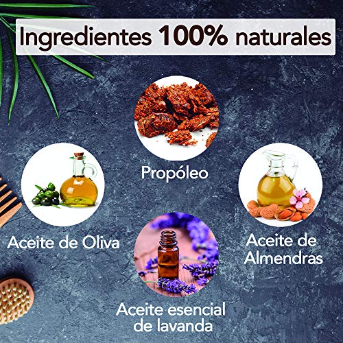 Pack x 4 Jabon propoleo x 100g c/u. Jabón ecológico nutritivo, regenerador, hidratante y antiséptico. Jabon artesanal apto para todo tipo de piel.