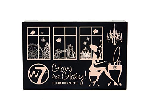 Paleta de maquillaje brillo W7 Glow For Glory 4 g/5 g.