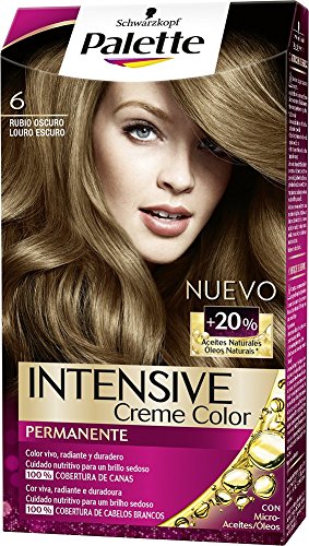 Palette Intense - Tono 6 Rubio Oscuro - 2 uds - Coloración Permanente- Schwarzkopf