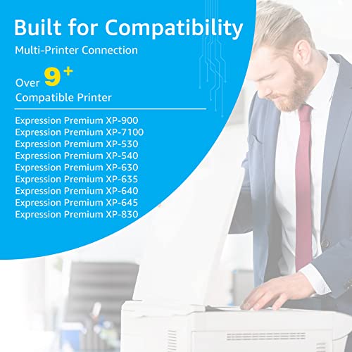 Palmtree Compatible para Epson 33XL 33 XL Cartucho de Tinta de Repuesto para Epson Expression Premium XP-530 XP-540 XP-7100 XP-635 XP-640 XP-830 XP-900 XP-630 XP-645 (Paquete de 15)
