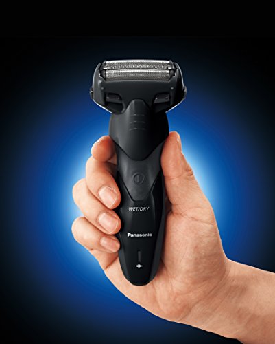 Panasonic ES-SL33-K503 - Afeitadora eléctrica para hombre, Wet&Dry, recargable, 3 hojas de acero inoxidable, 13.000 oscilaciones, 100% lavable, negro