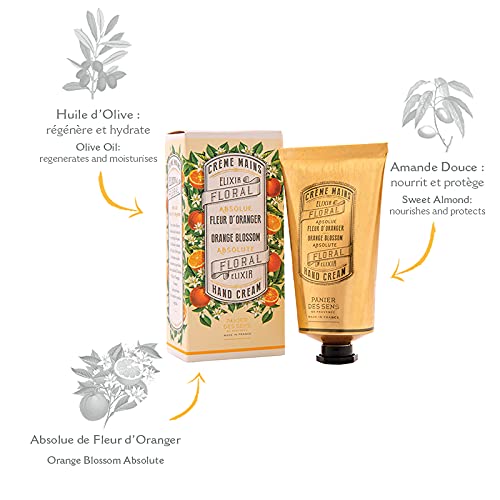 Panier des Sens Crema de Manos hidratante Flor de Azahar - Made in France - 75ml