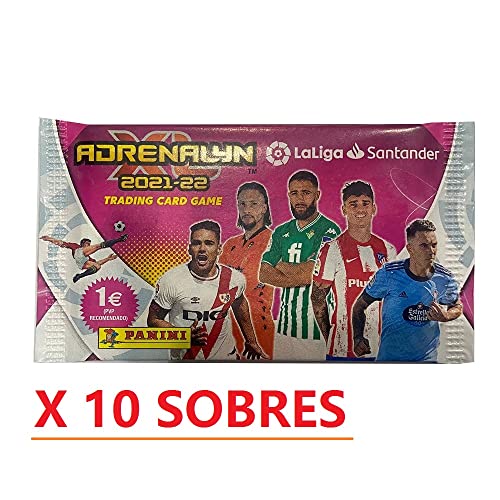 Panini Tin Box Adrenalyn XL 2021/2022 + sobre Premium Oro Y 10 Sobres La Liga Santander