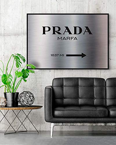 Panorama Cuadro de Aluminio Cartel Diseño de Moda Blanco 50x35cm - Impreso en Aluminio Dibond Metalizado Cuadros para Salón - Cuadro Diseño de Moda - Láminas Decorativas - Cuadros Modernos