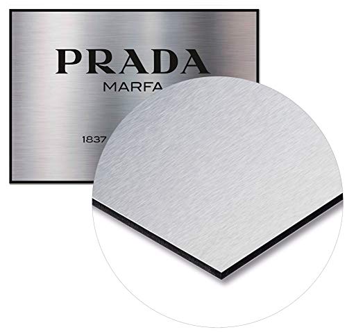 Panorama Cuadro de Aluminio Cartel Diseño de Moda Blanco 50x35cm - Impreso en Aluminio Dibond Metalizado Cuadros para Salón - Cuadro Diseño de Moda - Láminas Decorativas - Cuadros Modernos