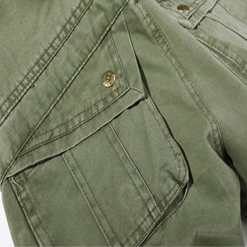Pantalones cargo para hombre Ebay Loose Large Size (sin cinturón) Pantalones casuales lavados con múltiples bolsillos Pantalones estampados de camuflaje con personalidad de tendencia al aire libre 38
