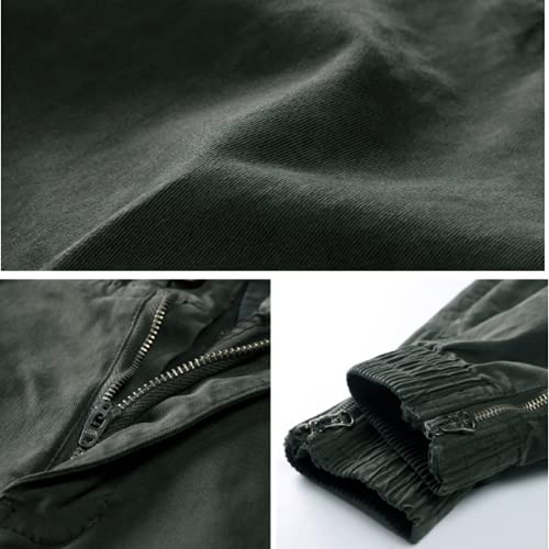 Pantalones Harem Masculinos Moda Casual Primavera y otoño Salvaje con múltiples Bolsillos Deportes Fitness Pantalones de Senderismo de Color sólido 36