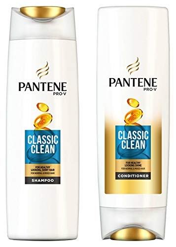 Pantene Juego de champú y acondicionador Pro-V Classic Clean, 360 ml cada uno