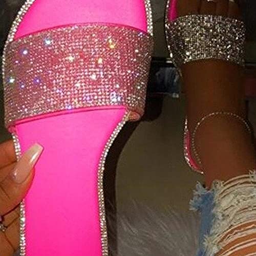 Pantuflas Transpirables,Bollado de Agua Coloreado de Dulces, Zapatillas Frescas de Playa Plana.-Serpentina_43,Sandalias Informales con Tiras