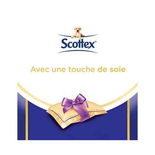 Papel higiénico Scottex de 3 capas, elegante y acolchado, 84 rollos, paquete XL