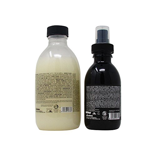 Paquete - 2 artículos: Davines Essential Haircare OI Shampoo - Champú embellecedor absoluto, 280 ml y Davines OI/ALL IN ONE LECHE