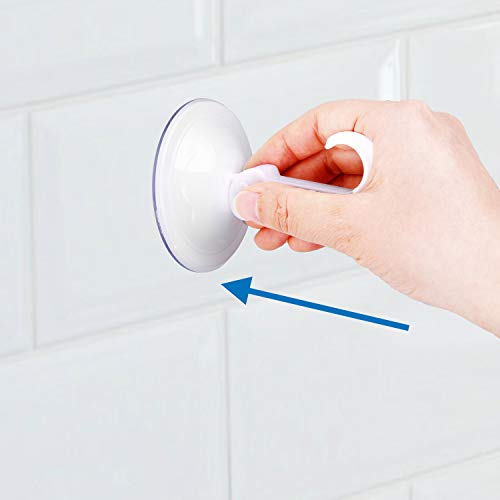 Paquete de 12 Ganchos de Ventosa - Sistema de Seguridad - Poder de vacío Extra Fuerte - Ideales para la Cocina o el baño - Toallas, Batas de baño, Abrigos, sartenes, Herramientas, etc.