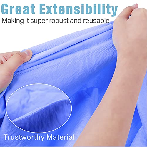Paquete de 2 paños de gamuza para coche – Toalla de secado absorbente suave sintética para coche y barco, suministros de limpieza y secado (azul)