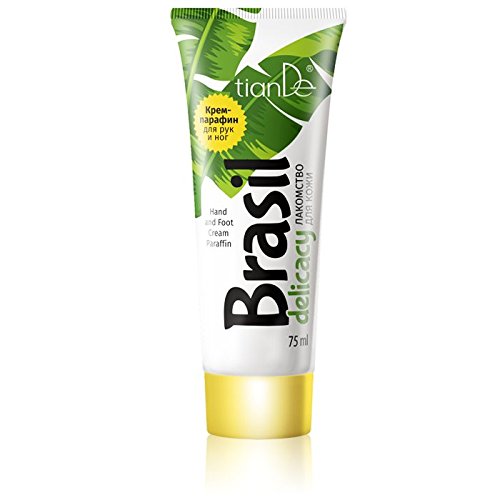 Parafina En Crema Para Manos Y Pies"Delicia de Brasil", tianDe 40119, Volumen: 75 ml, Rejuvenecedora Terapia de Parafina