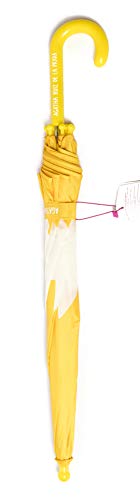 Paraguas infantil Agatha Ruiz de la Prada para niños y niñas - Paraguas de estrellas para niños - Paraguas de viaje, compacto, ligero- Sombrilla para lluvia - Amarillo