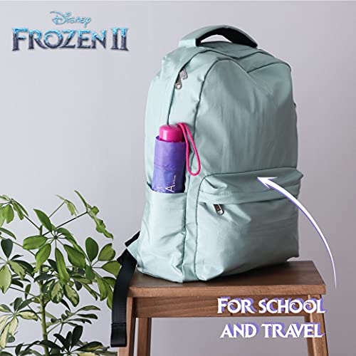 Paraguas Plegable Infantil de Frozen - BONNYCO | Paraguas Antiviento para Niñas con Estructura Reforzada | Paraguas Infantiles para Bolso, Mochila o Viaje | Regalos Originales Disney para Niñas