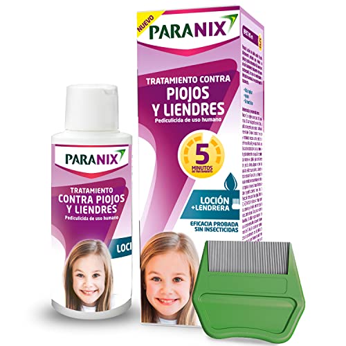 Paranix Loción Tratamiento para Piojos y Liendres - Incluye Lendrera - Sin insecticidas -100 ml