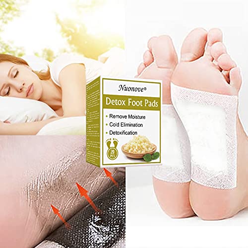 Parches Para Pies Parches Para Los Pies Parches Detox Para Pies, Parche de Pie 100% Natural, Alivia el Dolor y Mejora el Sueño, Expulsa Rápidamente Las Toxinas, 20pcs