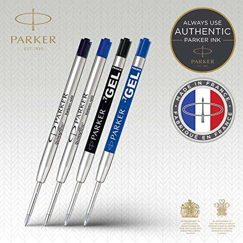 Parker Jotter London - Paquete de recambios Discovery tres recambios Quinkflow para bolígrafos y tres recambios de tinta de gel Quink
