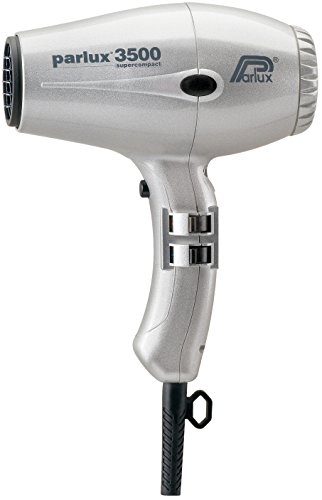 Parlux 3500 Super Compact - Secador de pelo, color plateado