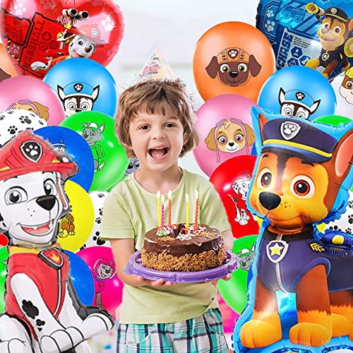 Patrulla Canina Cumpleaños Decoracion,Patrulla de Foil Balloons 12 Tipos Estilo Globo Látex 12 Pulgadas,Globos Patrulla Canina Cumpleaños,Globos Cumpleaños Niño,para Patrol Giveway Fiestas Deco