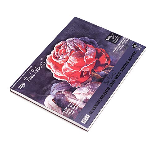 Paul Rubens Bloque de acuarela, 140 lb / 300 g / m2 Almohadilla de papel de acuarela de calidad artística Prensado en frío sin ácido, 50% trapo de algodón, 7,6 x 10,6 pulgadas, 20 hojas,16k,A4