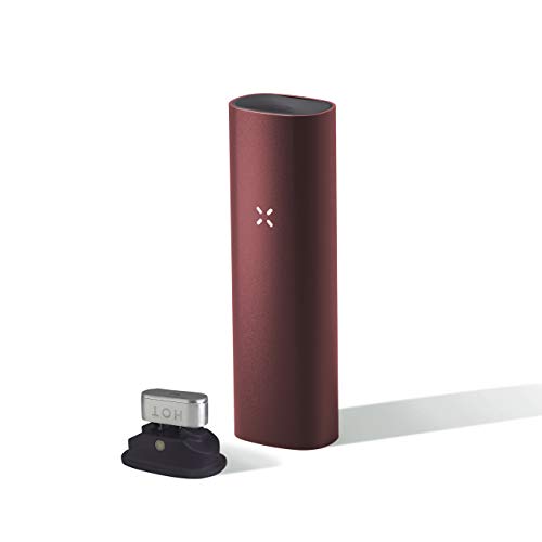 PAX 3 Vaporizador Portátil Premium, Hierba Seca, Concentrado, 10 Años de Garantía, Kit Completo, Burgundy.