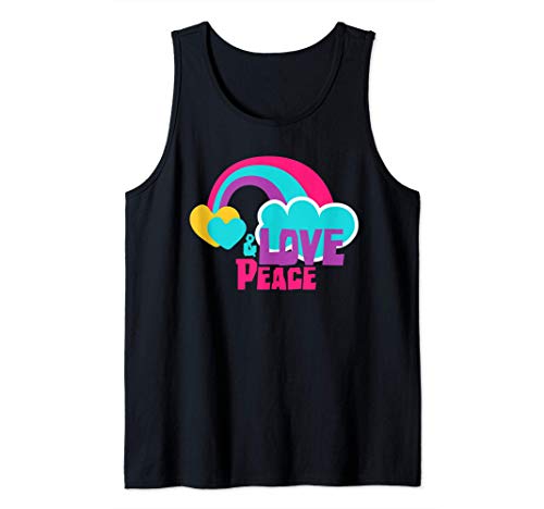 Peace Love Camisa Floral Disfraz Hippie Tie Dye 60s 70s Camiseta sin Mangas