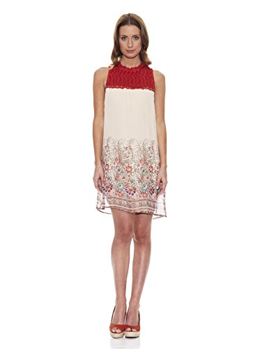 Peace & Love Vestido Estampado Crema L