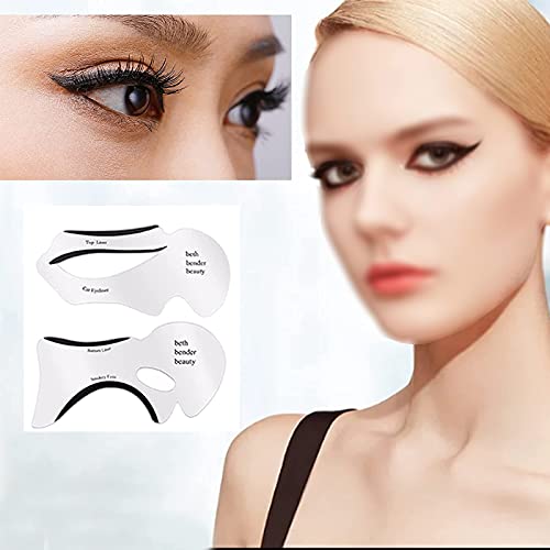 Pegatinas Maquillaje Delineador Ojos Plantillas Sombras Ojos Reutilizables Herramienta Maquillaje Delineador Ojos Rápido Maquillaje Aplicador Delineador Ojos Principiantes 10 Piezas
