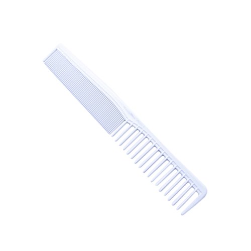 Peine de peluquería de plástico especial antiestático peinado peluquería peine para salón (blanco)