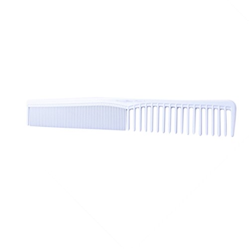 Peine de peluquería de plástico especial antiestático peinado peluquería peine para salón (blanco)