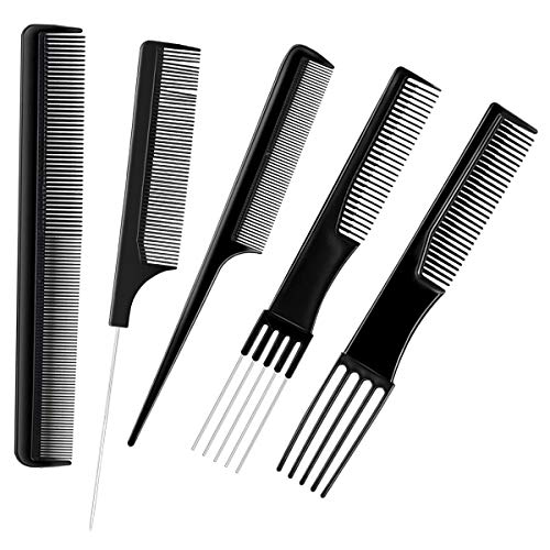 Peines para el peinado del cabello, Netspower 10Pcs Peluquería profesional Peine para el cabello Peine en peine Accesorios para la peluquería Gadgets Set Herramientas de peluquería con bolsa
