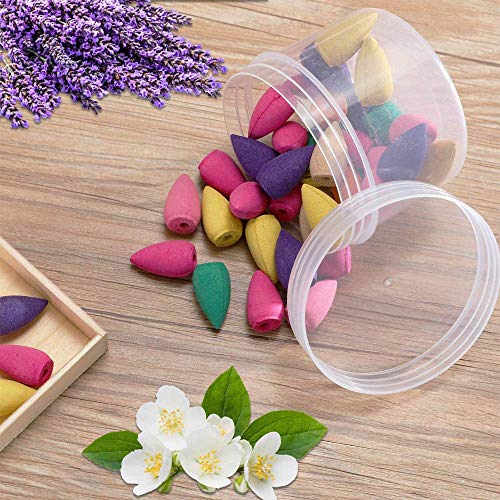 peiyee 300 Pcs Conos de Incienso,Conos Incienso de Reflujo,Cono SáNdalo Natural,Ayudas para Dormir,Dispositivos de DescompresióN, ArtíCulos para El Hogar Y La Oficina,Utilizado para Purificar El Aire