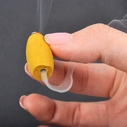peiyee 300 Pcs Conos de Incienso,Conos Incienso de Reflujo,Cono SáNdalo Natural,Ayudas para Dormir,Dispositivos de DescompresióN, ArtíCulos para El Hogar Y La Oficina,Utilizado para Purificar El Aire