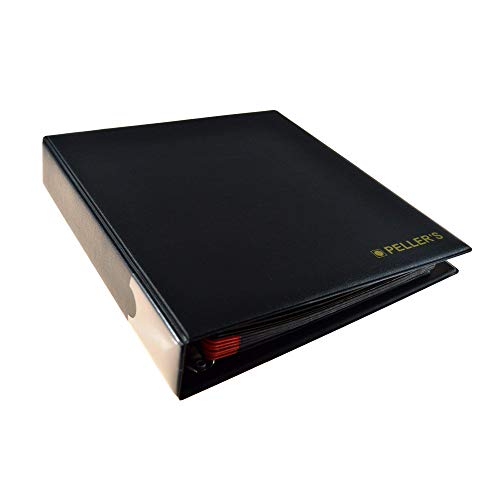PELLER'S Álbum de Monedas para 275 Monedas (Tipo M Álbum). 5+5 Hojas con 100 Compartimentos 35x40mm y 175 Compartimentos 27x27mm. Ideal para Monedas de Euro y Otros. (Modelo M)