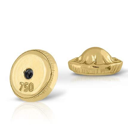 Pendientes oro 18k, o 9K niña unicornio esmaltado a mano. Medida de la joya 7.5 x 8 mm. Con cierre de máxima seguridad a rosca. Elige tu estilo. (Estrella 18 Kilates)