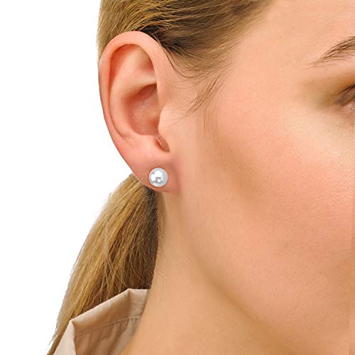 PENDIENTES PARA MUJER PLATA DE LEY MAJORICA 7 MM
