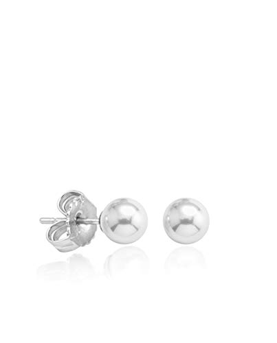 PENDIENTES PARA MUJER PLATA DE LEY MAJORICA 7 MM