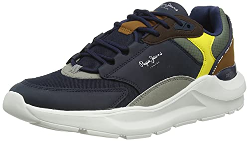 Pepe Jeans Brooks Tech, Zapatilla Hombre, 595navy, 42 EU