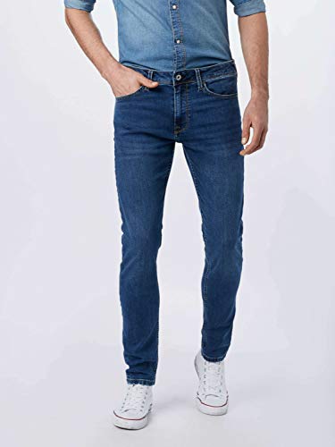 Pepe Jeans Finsbury Jean Boyfriend, Azul (Blue Medium Used), 38W / 34L para Hombre