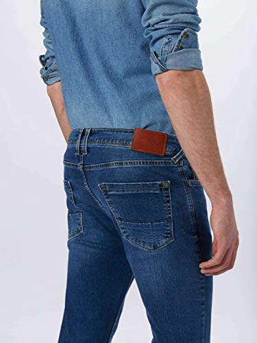 Pepe Jeans Finsbury Jean Boyfriend, Azul (Blue Medium Used), 38W / 34L para Hombre
