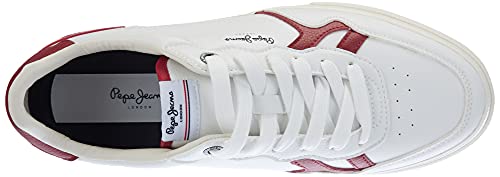 Pepe Jeans Kenton Britt M.Retro, Zapatillas Hombre, 292Dark Brick, 43 EU